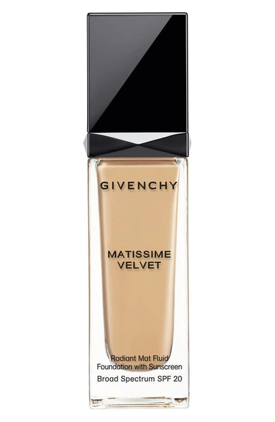 Shop Givenchy Matissime Velvet Radiant Matte Fluid Foundation Spf 20 In 3.5 Vanilla