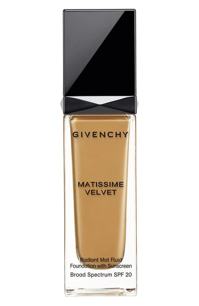 Shop Givenchy Matissime Velvet Radiant Matte Fluid Foundation Spf 20 In 8 Amber