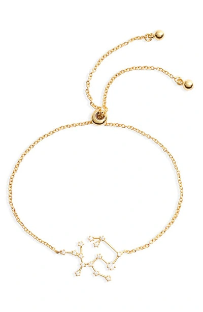 Shop Sterling Forever Zodiac Bracelet In Gold Sagittarius