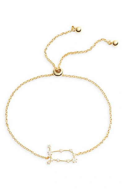 Shop Sterling Forever Zodiac Bracelet In Gold Gemini