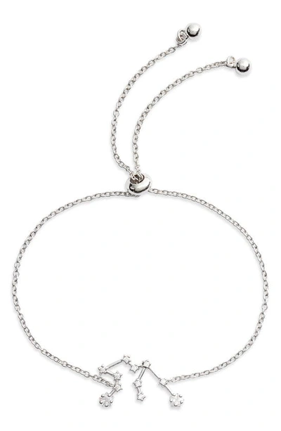 Shop Sterling Forever Zodiac Bracelet In Silver Aquarius