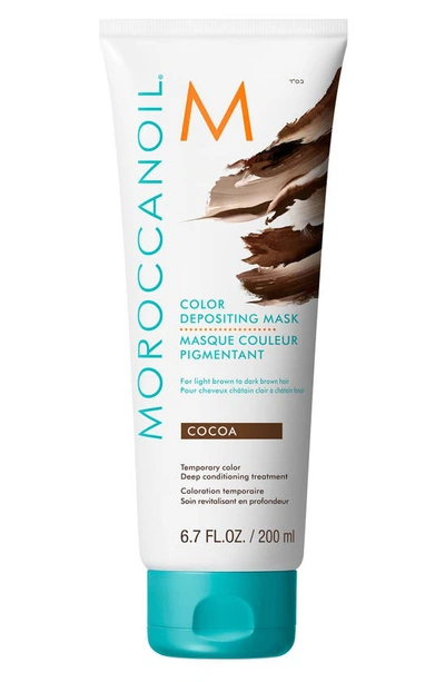 Shop Moroccanoilr Color Depositing Mask Temporary Color Deep Conditioning Treatment, 6.7 oz In Cocoa