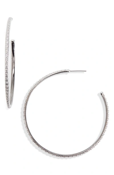 Shop Armenta New World Hoop Earrings In Silver
