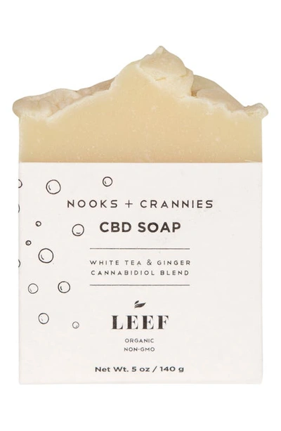 Leef Organics Nooks + Crannies Cbd Soap In White Tea Ginger