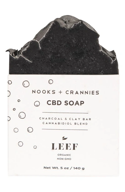 Leef Organics Nooks + Crannies Cbd Soap In Charcoal Clay