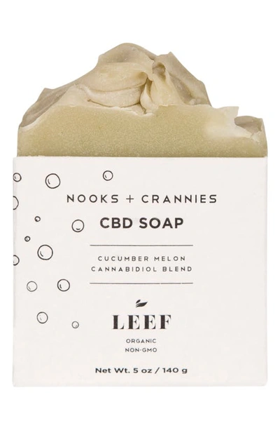 Leef Organics Nooks + Crannies Cbd Soap In Cucumber Melon