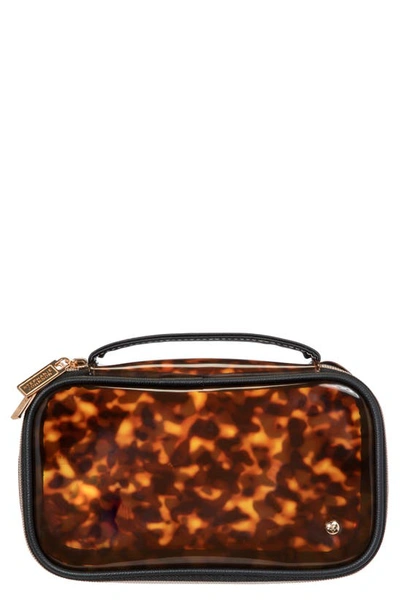 Shop Stephanie Johnson Claire Miami Tortoise Medium Makeup Bag