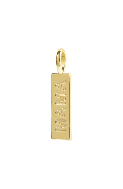 Shop Melinda Maria Icons Mama Bar Charm In Gold