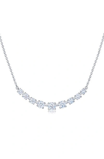 Shop Kwiat Starry Night Diamond Bar Necklace In Diamond/ Gold