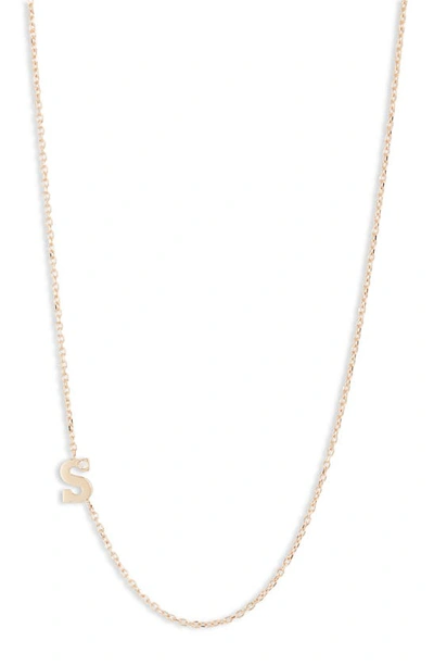 Shop Anzie Diamond Initial Necklace In S