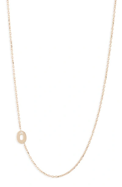 Shop Anzie Diamond Initial Necklace In O