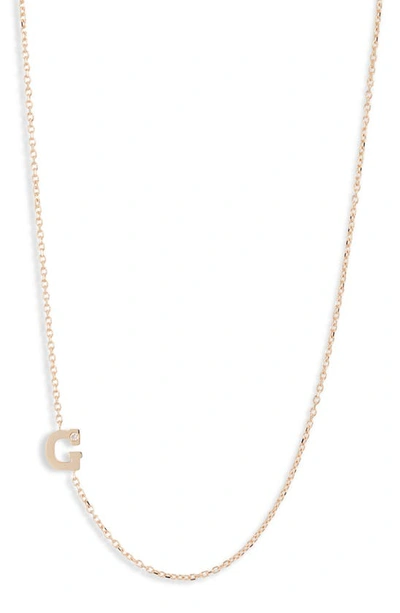 Anzie Diamond Initial Necklace In G