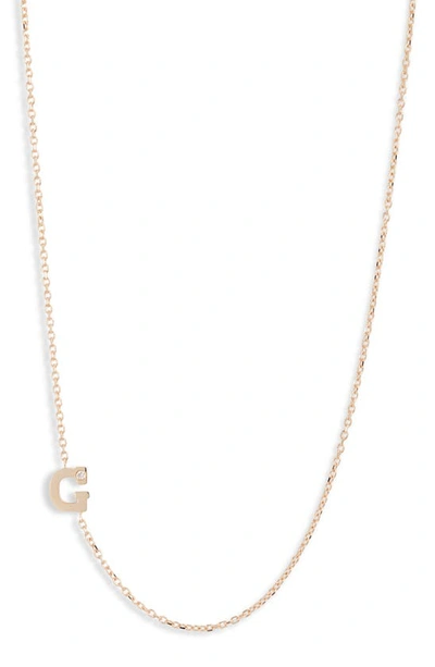 Shop Anzie Diamond Initial Necklace In G