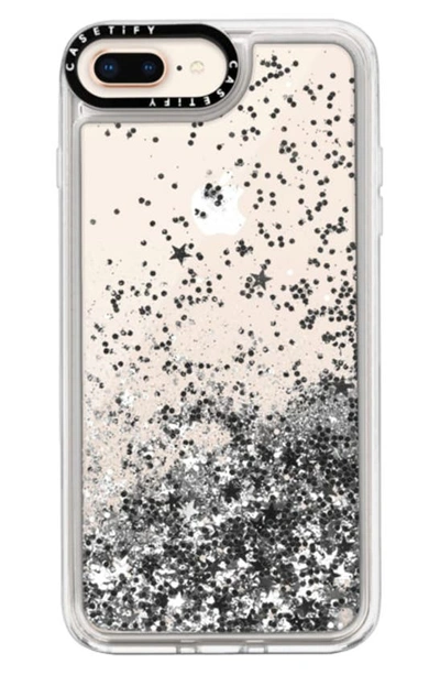 Shop Casetify Glitter Iphone 7/8 Plus Case In Silver