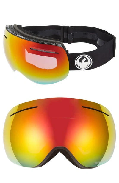 Shop Dragon X1 Frameless Snow Goggles In Black/ Redion Rose
