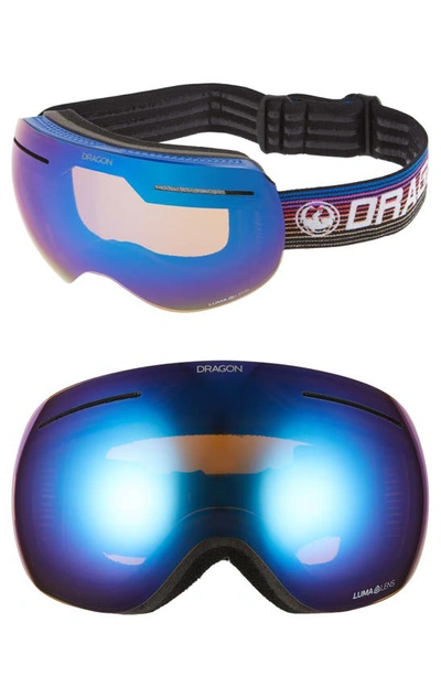 Shop Dragon Xi Frameless Snow Goggles In Gamer/ Blueion Amber