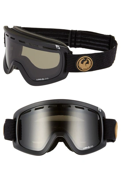 Shop Dragon D1 Otg Snow Goggles With Bonus Lens In Gumsole/ Smoke Amber