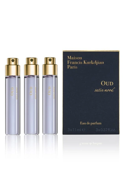 Shop Maison Francis Kurkdjian Paris Paris Oud Satin Mood Eau De Parfum Travel Spray Trio