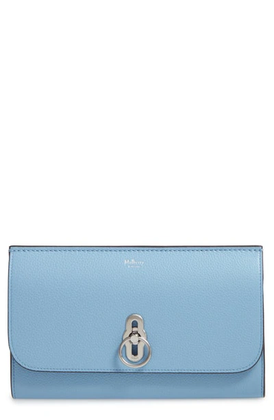 Shop Mulberry Amberley Leather Wallet In Pale Slate