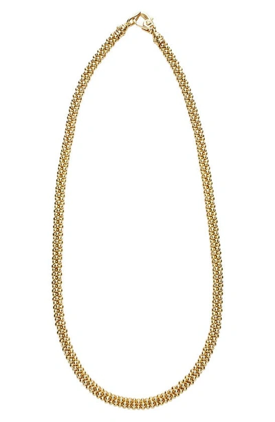 Shop Lagos Caviar Bead Rope Necklace In Yellow Gold