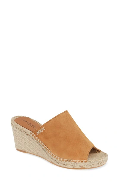 Shop Patricia Green Shen Espadrille Mule In Dark Camel Suede