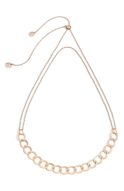 Shop Pomellato Brera Adjustable Choker Necklace In Rose Gold