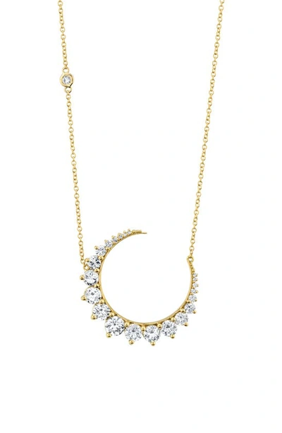 Shop Shay Large Diamond Crescent Moon Pendant Necklace