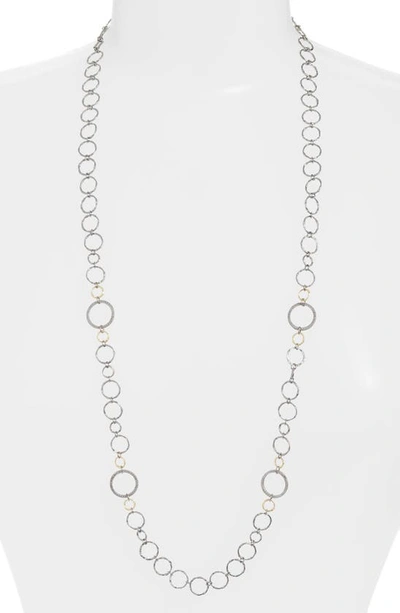 Shop Armenta Old World Mixed Metal Chain Necklace In Silver
