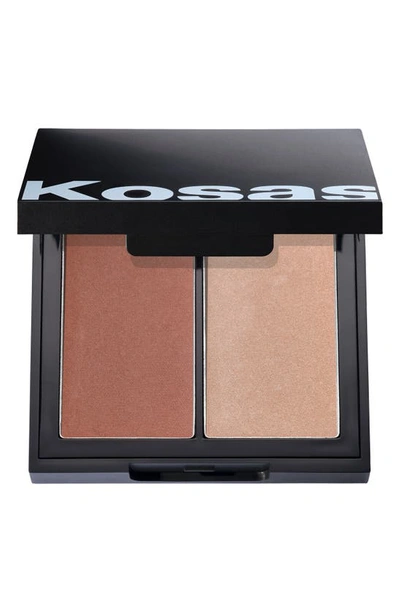 Shop Kosas Color & Light Intensity Powder Blush & Highlighter Palette In Contracrhoma