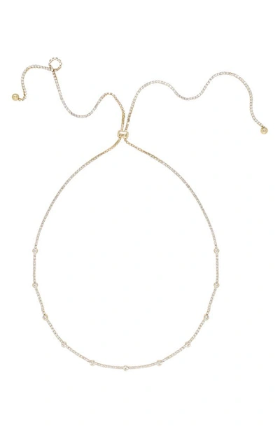 Shop Ettika Crystal Chain Necklace In Gold