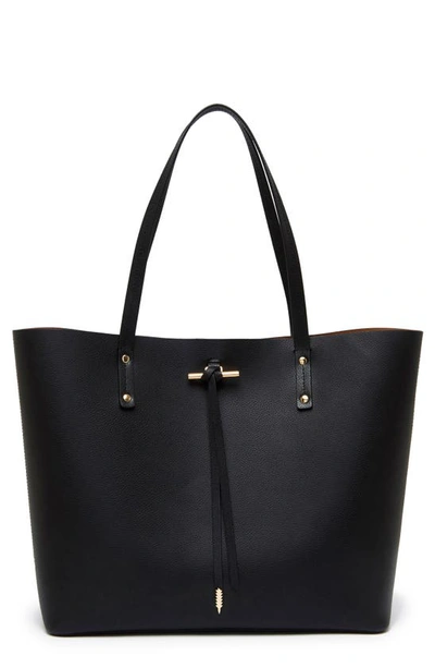 Shop Thacker Fran Leather Tote In Black