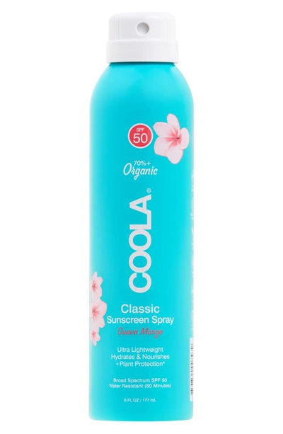 Shop Coolar Suncare Guava Mango Eco-lux Sport Sunscreen Spray Spf 50, 6 oz