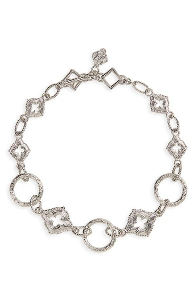 Shop Armenta New World Silver Scroll Chain Link Bracelet