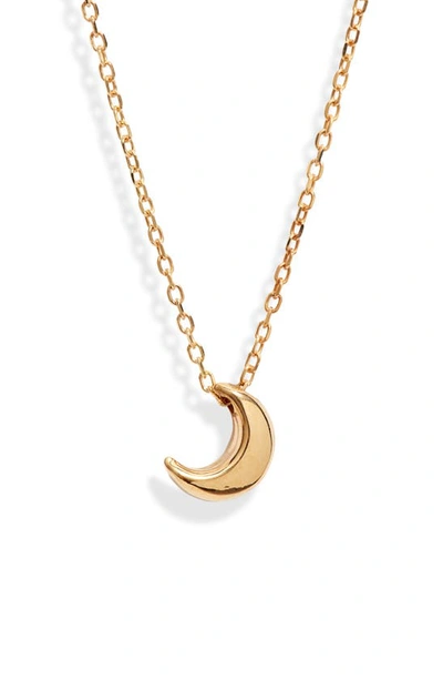 Shop Bony Levy 14k Gold Moon Pendant Necklace In Yellow Gold