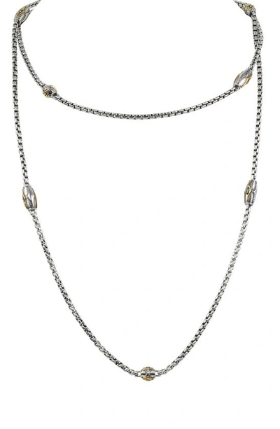 Shop Konstantino Astria Long Station Necklace In Gold