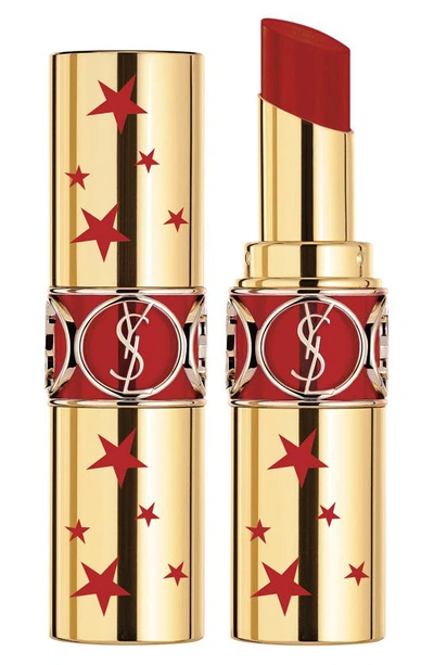 Shop Saint Laurent Star Collector's Rouge Volupte Shine Lipstick In 102 Ready To Seduce