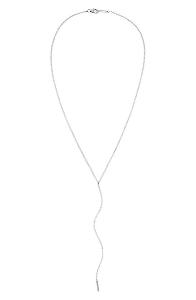 Shop Lana Jewelry Malibu Chain Y-necklace In White Gold