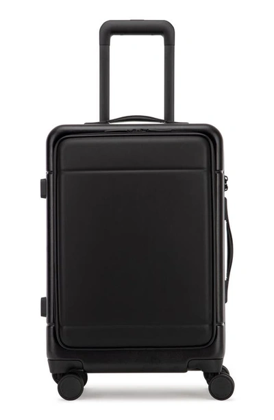 Shop Calpak Hue 22-inch Front Pocket Carry-on Suitcase In Black