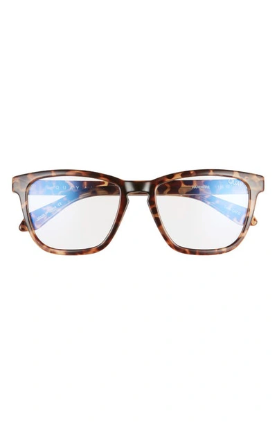 Shop Quay Hardwire 54mm Blue Light Filtering Glasses In Tortoise/clear Blue Light