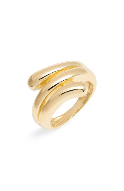 Shop Argento Vivo Wrap Ring In Gold