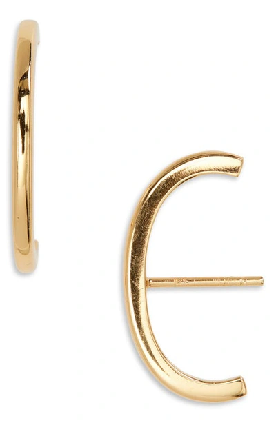 Shop Argento Vivo Suspender Stud Earrings In Gold