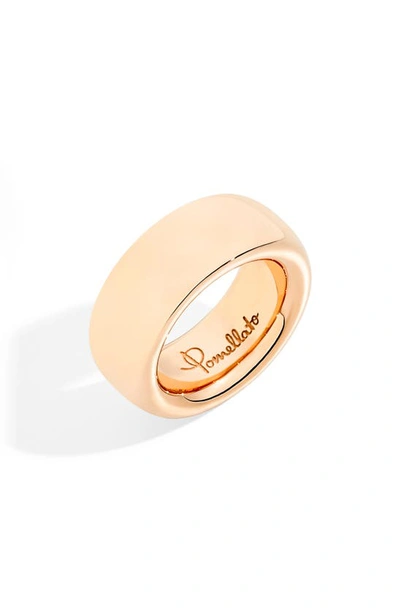 Shop Pomellato Iconica 18k Gold Wide Band Ring In Rose Gold