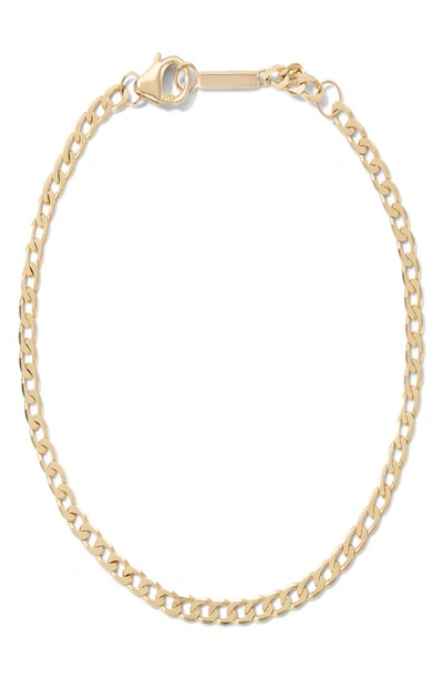 Shop Lana Jewelry Nude Curb Chain Single Strand Necklace In Yellow Gold