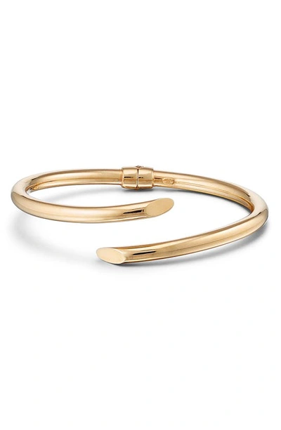 Shop Lana Jewelry Royale Crossover Bangle In Yellow Gold