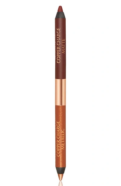 Shop Charlotte Tilbury Eye Color Magic Eyeliner Pencil Duo In Copper Charge