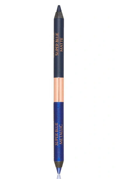 Shop Charlotte Tilbury Eye Color Magic Eyeliner Pencil Duo In Super Blue