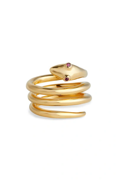 Shop Sophie Buhai Snake Ring In Gold