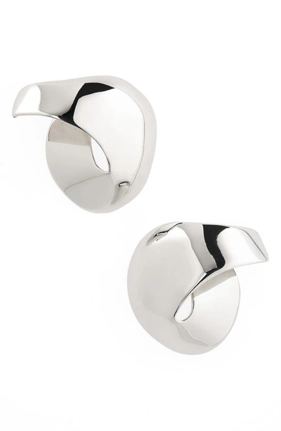 Shop Faris Fortuna Cuff Earrings In Silver