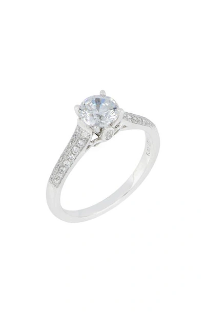 Shop Bony Levy Tapered Cathedral Round Engagement Ring Setting In White Gold
