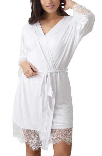 Shop Honeydew Intimates Lovely Day Robe In White Floral